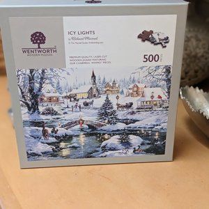 Brand new Wentworth wooden jigsaw puzzle Icy  lights
